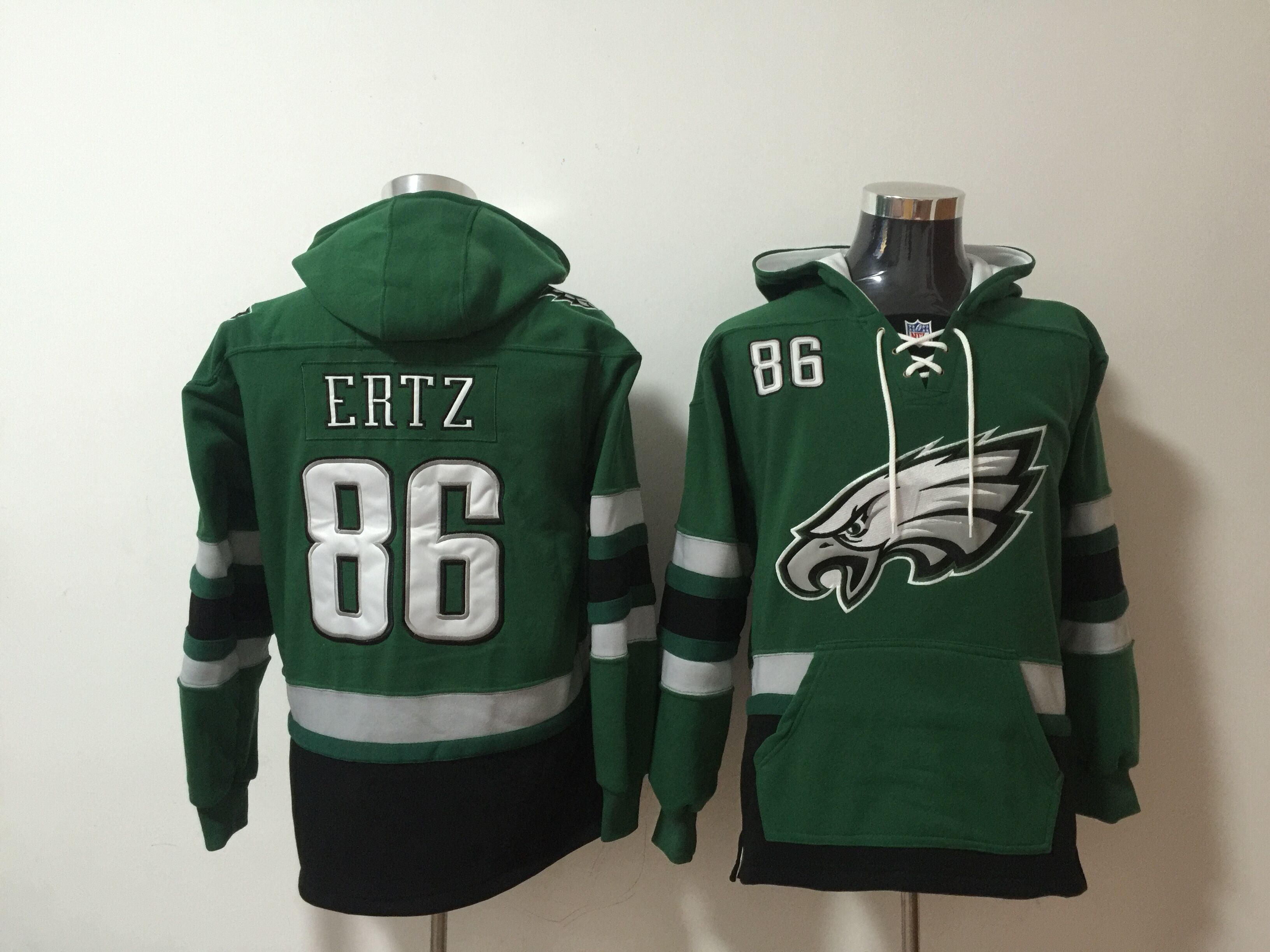 Men NFL Nike Philadelphia Eagles #86 Ertz green Sweatshirts
